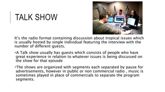 Radio formats | PPT