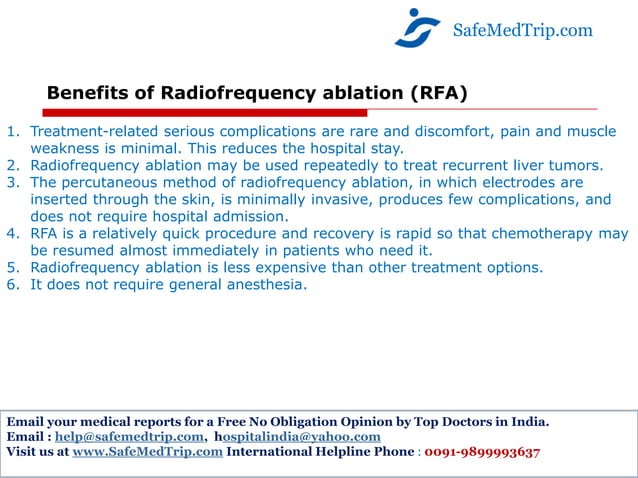 Radio Frequency Ablation (RFA Treatment ) -Modern Technology for ...