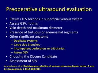 Gsv Course Radiology Radiofrequency ablation of varicose veins Dr. Muhammad Bin Zulfiqar | PPTX