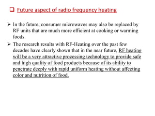 Rf Cooking Radio frequency cooking | PPTX