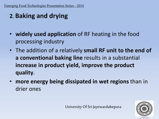 Radio frequency food processing technology | PPT