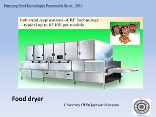 Radio frequency food processing technology | PPT