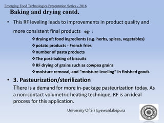 Radio frequency food processing technology | PPT
