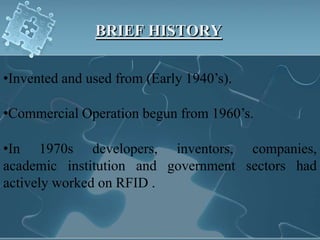 Rfid Invented Radio frequency identification | PPTX