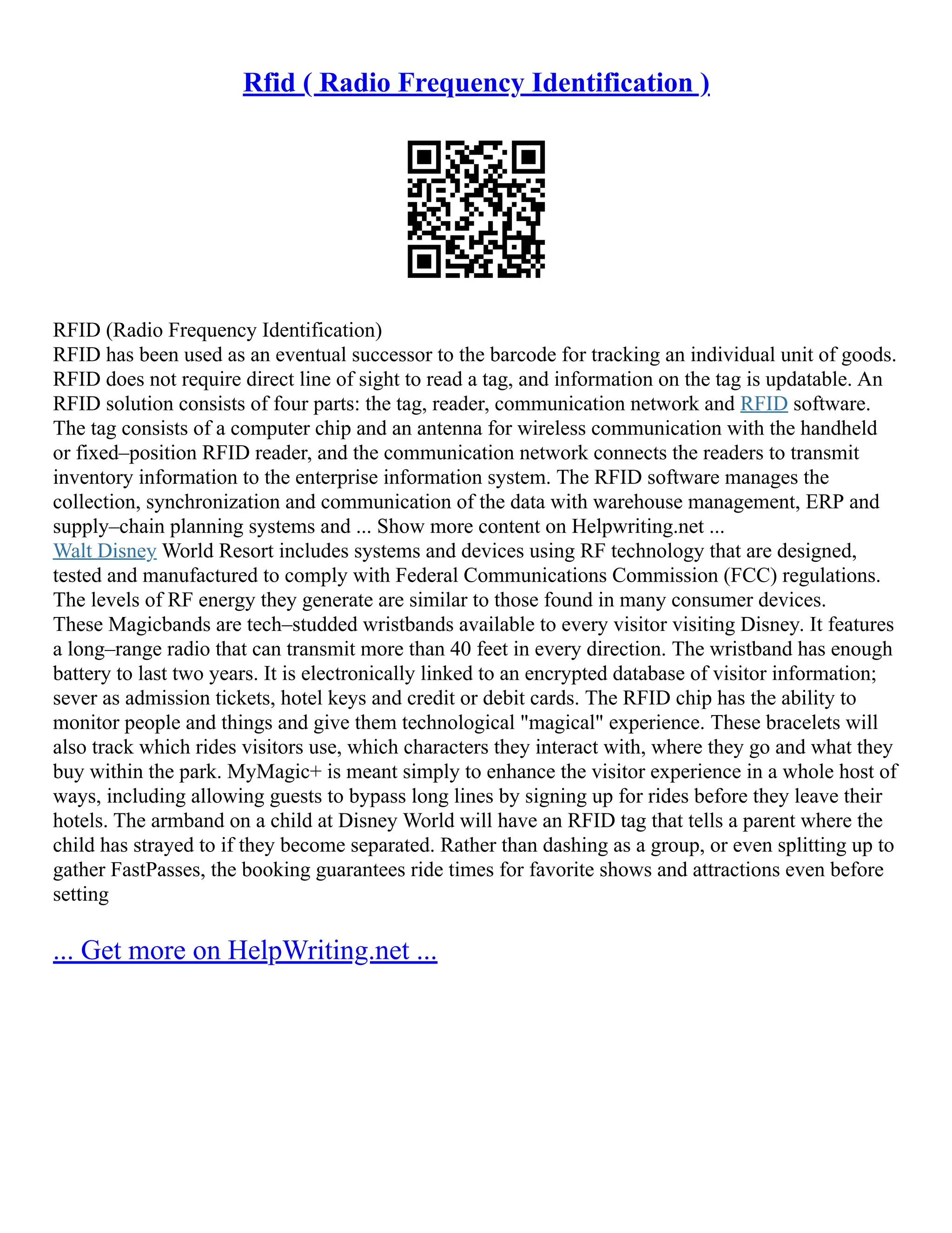 Radio Frequency Identification (RFID) | PDF
