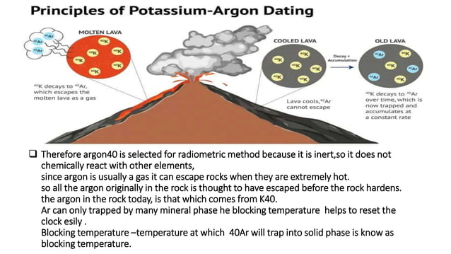 Radiogenic isotopes and dating methods k-Ar methods decay process .. | PPT