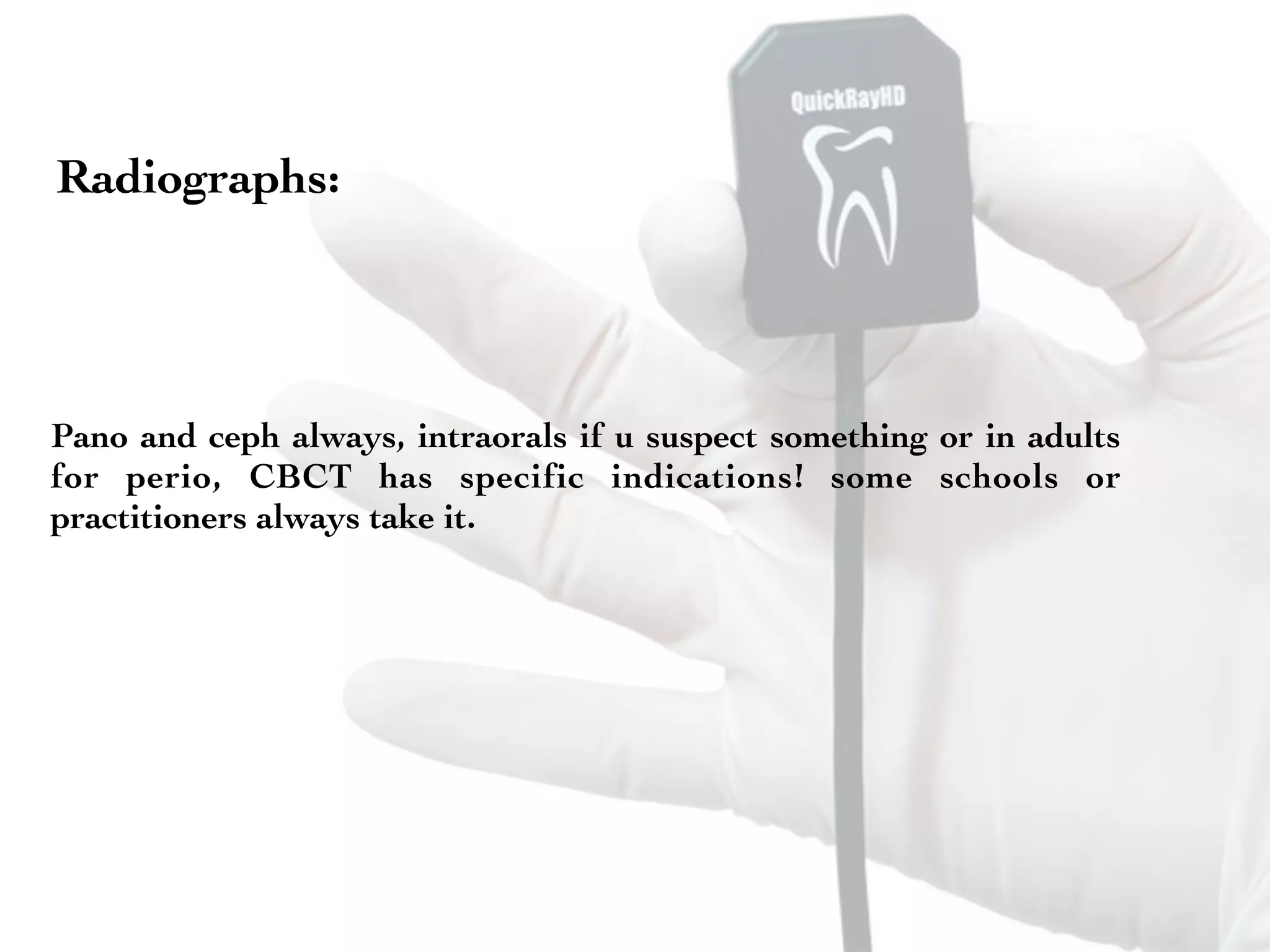 Radiograph Analysis - Orthodontics | PDF
