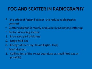 Radiographic image ppt including xrays.. | PPTX