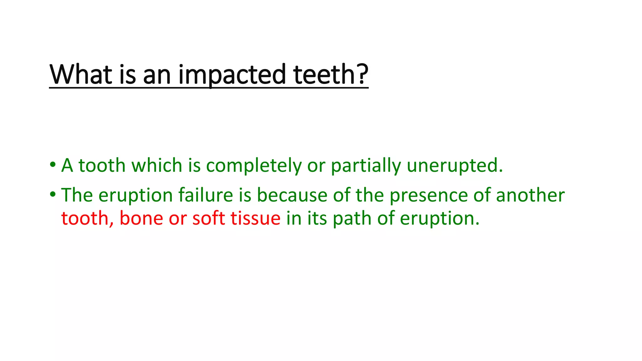 Radiographic assessment of impacted teeth | PPTX