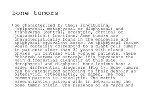RADIOGRAPHIC EVALUATION OF BONE TUMORS visual data 5