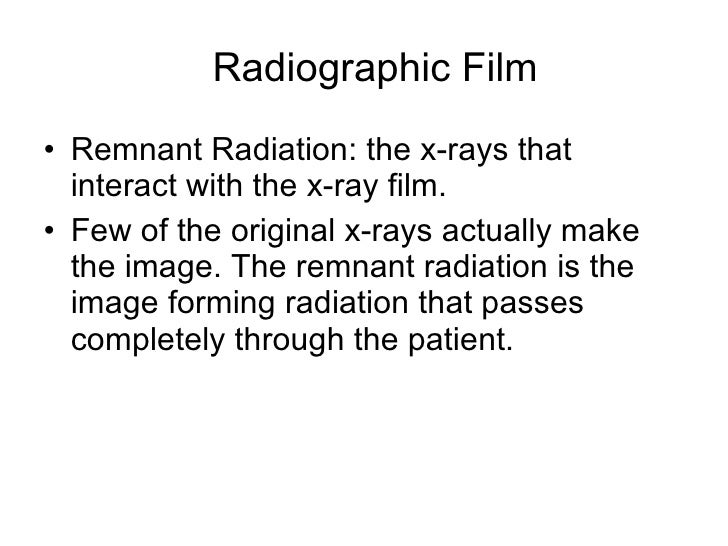 Radiographic film