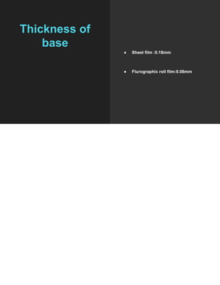 RADIOGRAPHIC FILM, types, uses, application | PDF