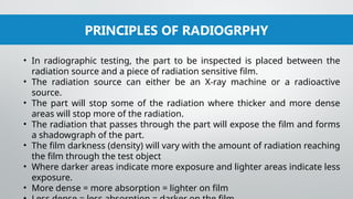 Principle Of Radiographic Testing The History and importance of Radiographic Film Evaulation.pptx