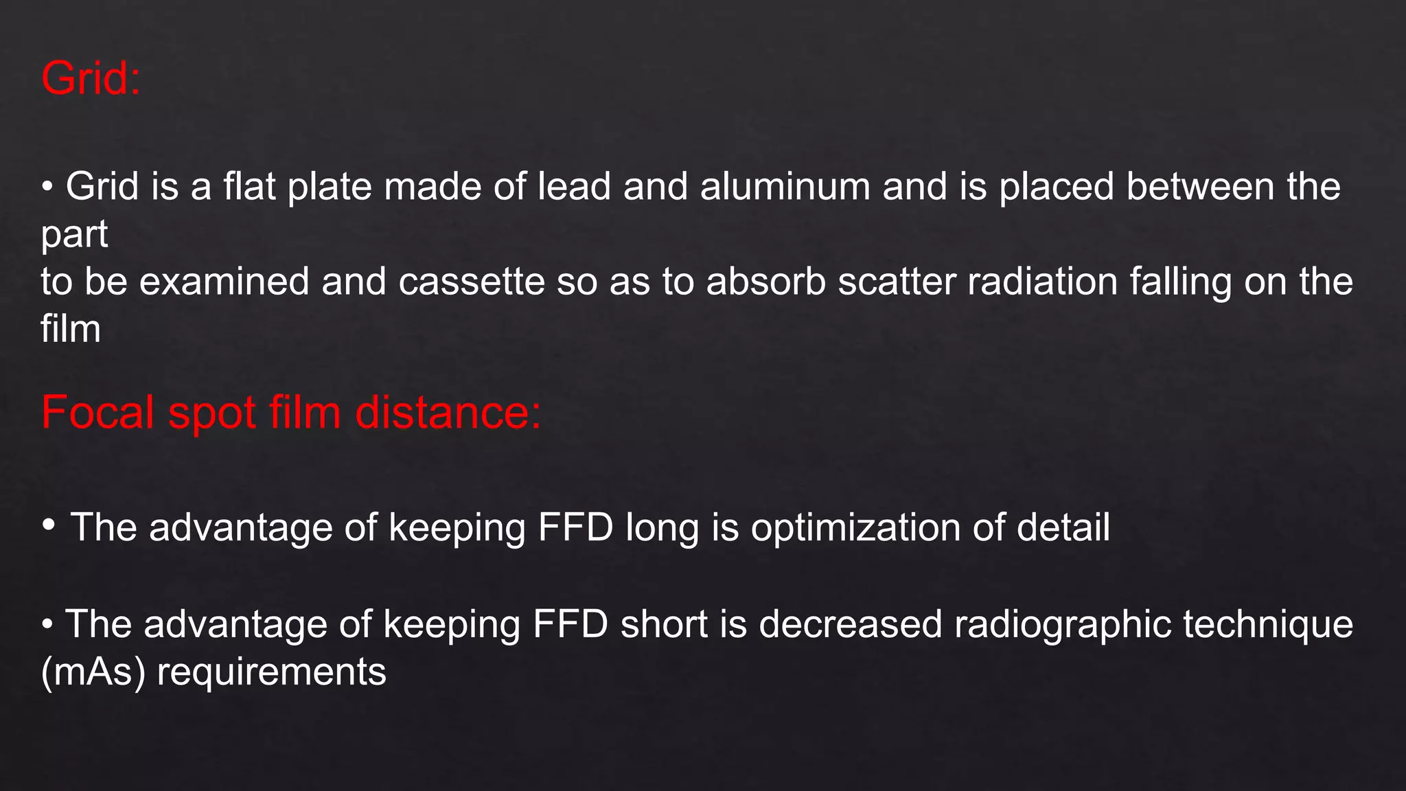Radiographic image formation | PPTX