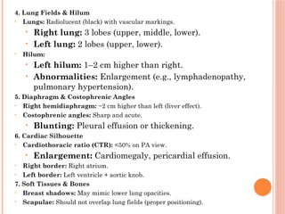 Positioning Landmarks Radiography Radiographic Landmarks in Evaluating Chest Radiography.pptx