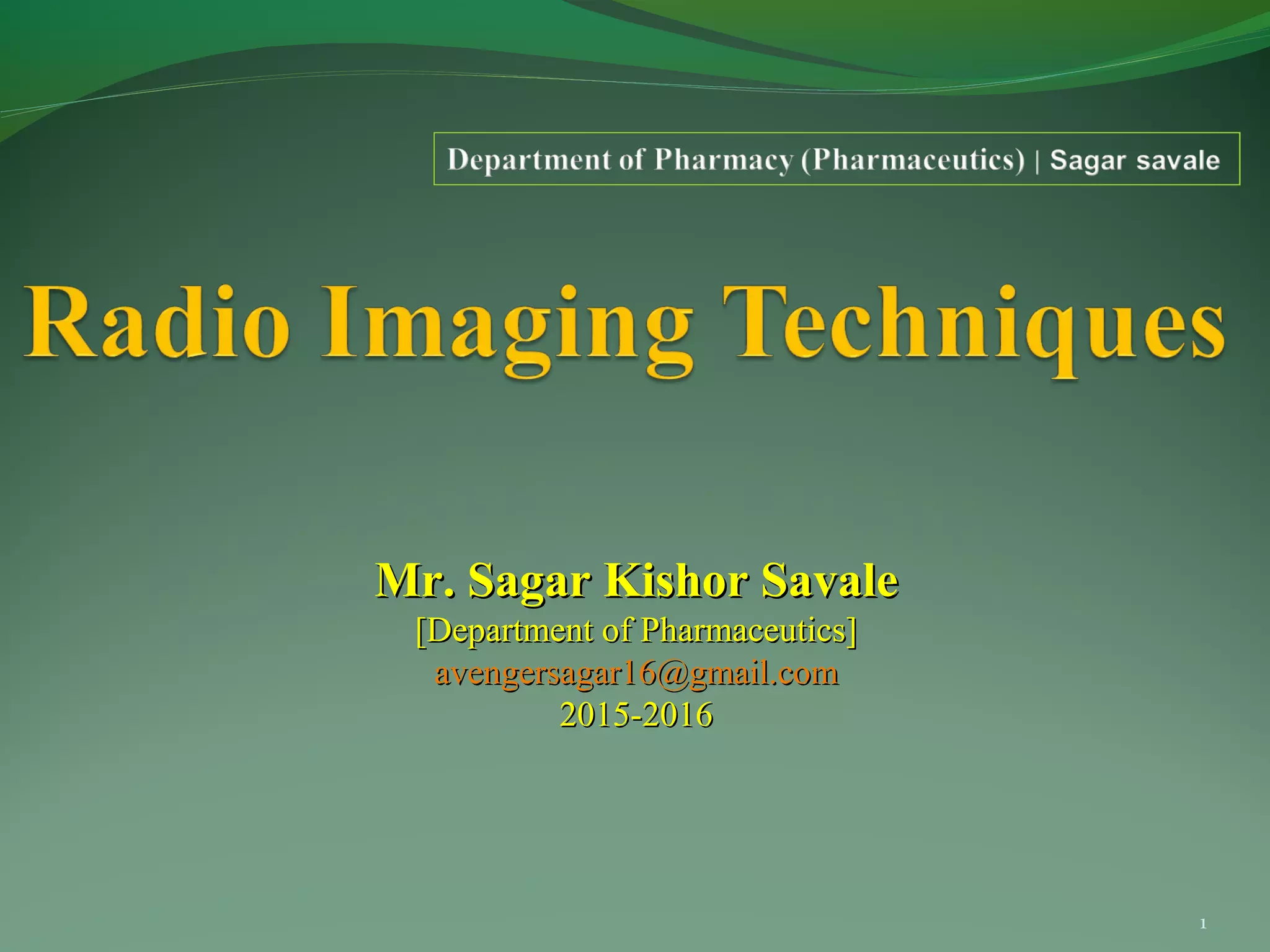Radio Imaging Techniques PPT