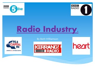 Radio Industry. 
By Beth Williamson 
 