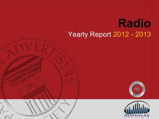 Radio
Yearly Report 2012 - 2013
 