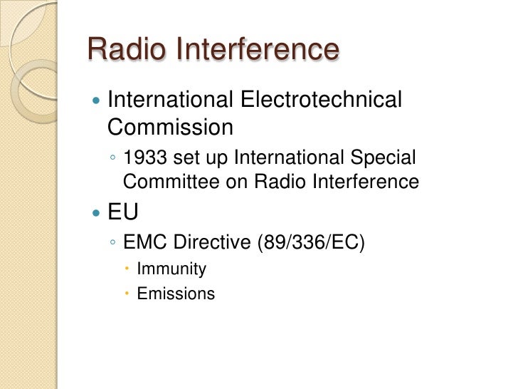 Radio interference