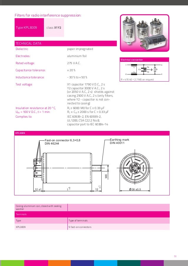 Radio Interference Suppression Capacitors and Filters