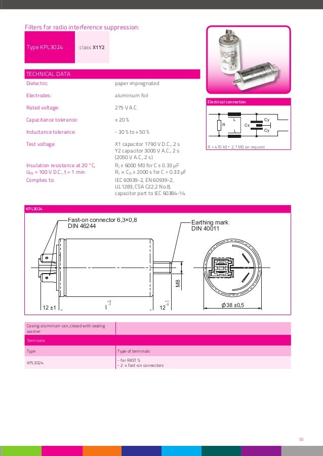 Radio Interference Suppression Capacitors and Filters