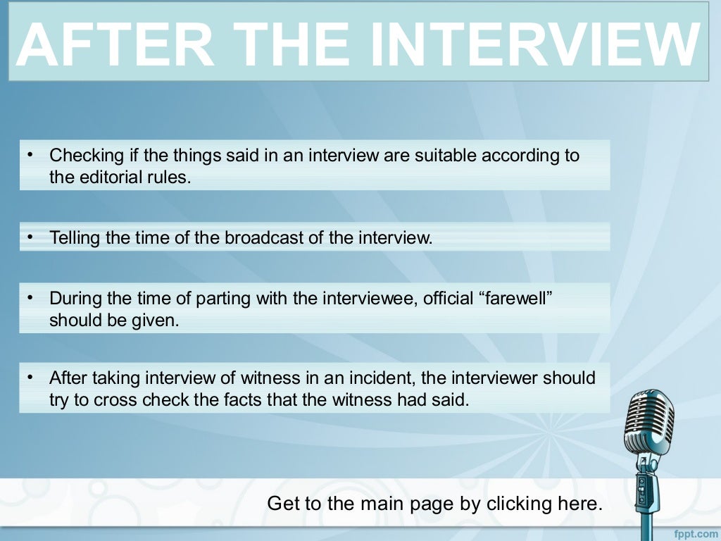Radio interview