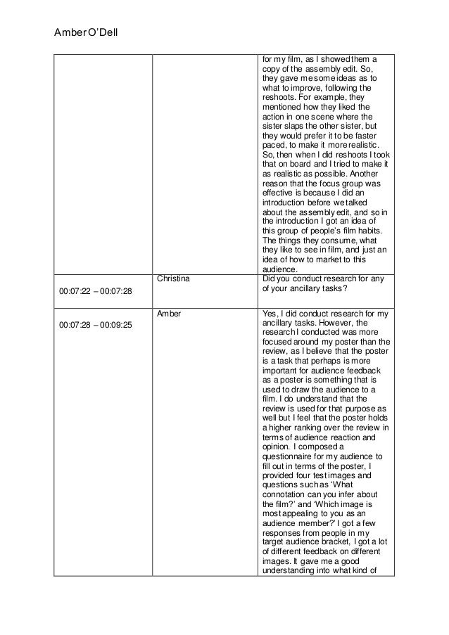 Radio interview script