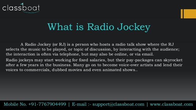 Radio Jockey Courses Radio Jockey Courses