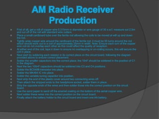 Radio Assembly Lab Report Radio Lab Report | PPTX
