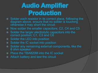 Radio Assembly Lab Report Radio Lab Report | PPTX