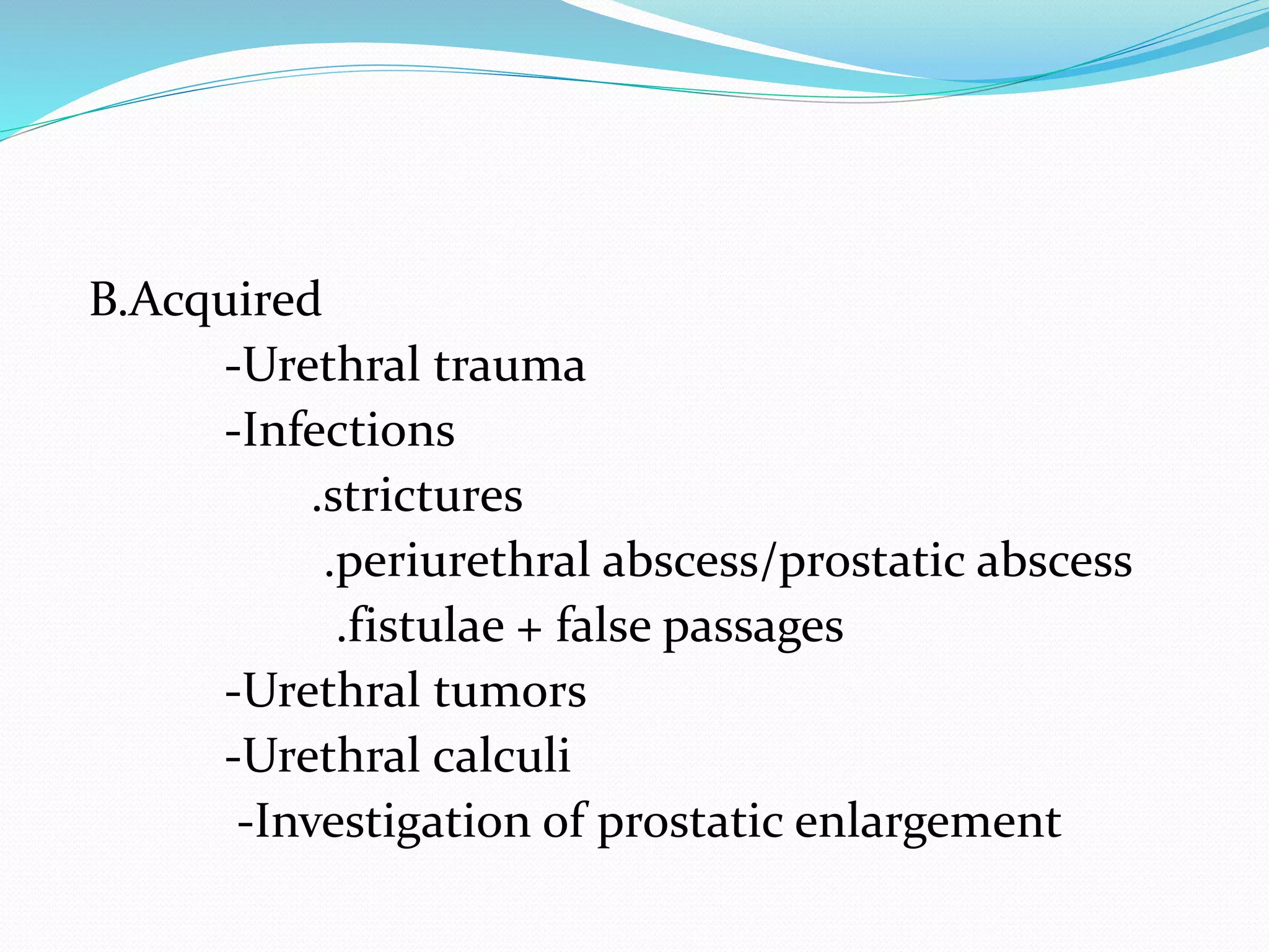 Radiological anatomy of the male urethra and techniques of imaging | PPTX