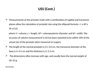 Measuring Shape Prostate Comprehensive Radiological Anatomy and Imaging Techniques of the ...
