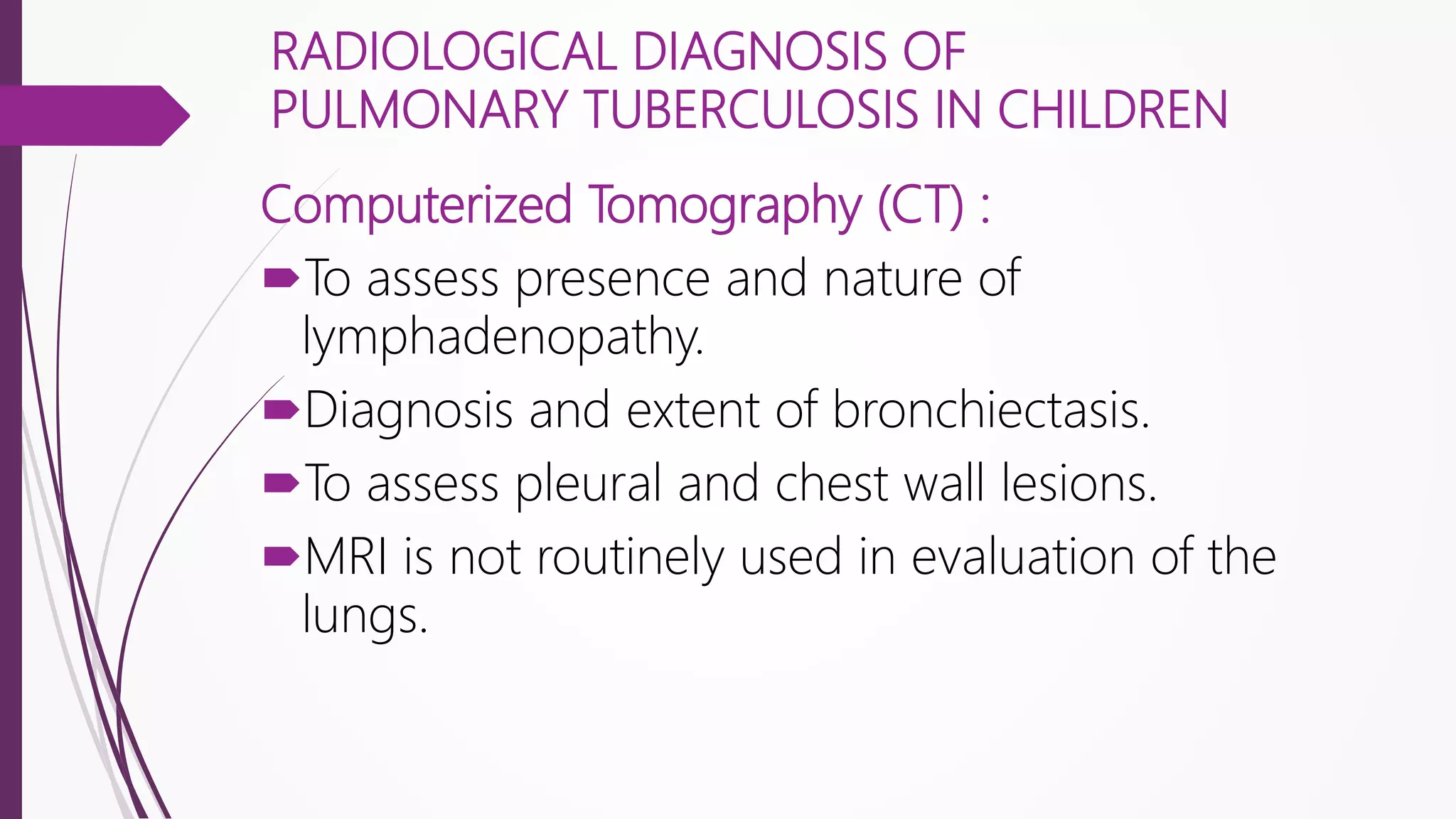 Radiological patterns, management of pediatric tb | PPT
