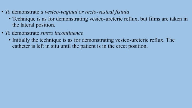 Radiological procedure of retrograde urethrography(rgu) and micturating ...