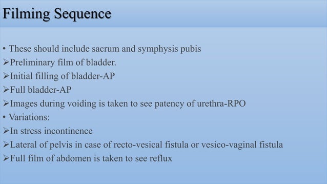 Radiological procedure of retrograde urethrography(rgu) and micturating ...