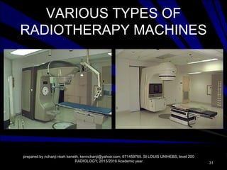 Radiologic Equipments lecture Overview, MDIRT nchanji Nkeh Keneth | PDF
