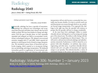 Radiology 2040 | PPTX