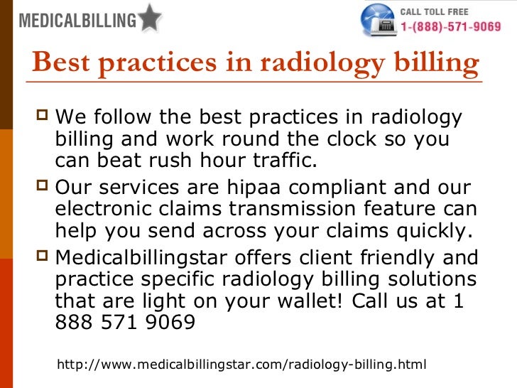 Radiology billing services