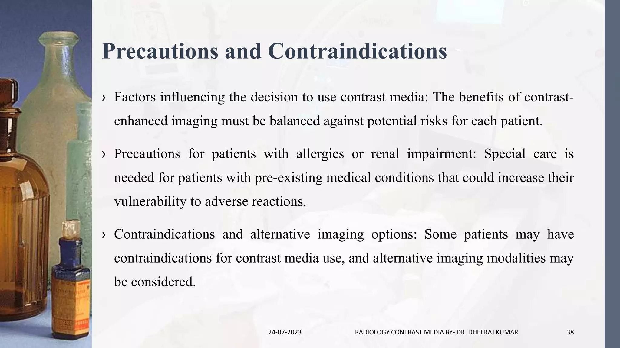 Radiology Contrast Media.pptx | Digestive Disorders | Diseases and ...