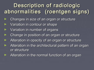 Radiology interpretation | PPT