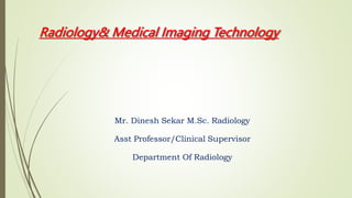 Radiology Intro and scope for radiology students | PPTX