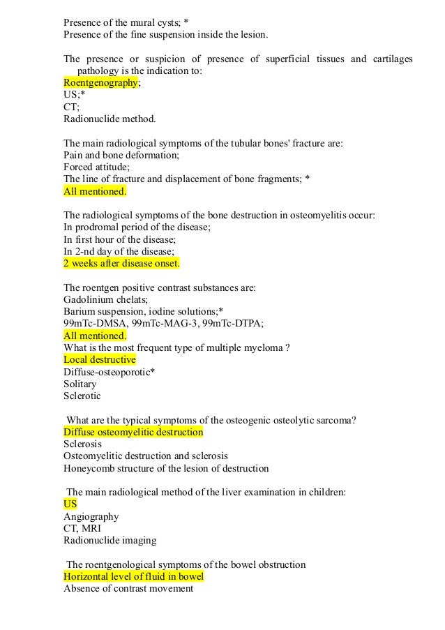 Radiology mcqs module 2