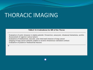 THORACIC IMAGING
 