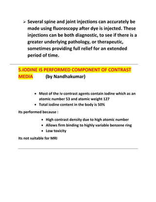 Radiology procedure questions and answer 1 | PDF