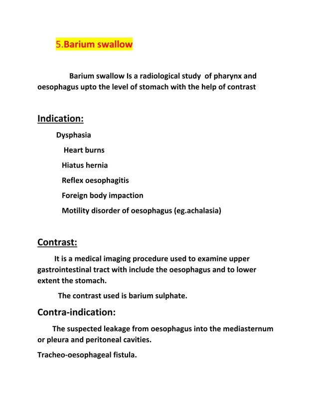 Radiology procedure questions and answer 1