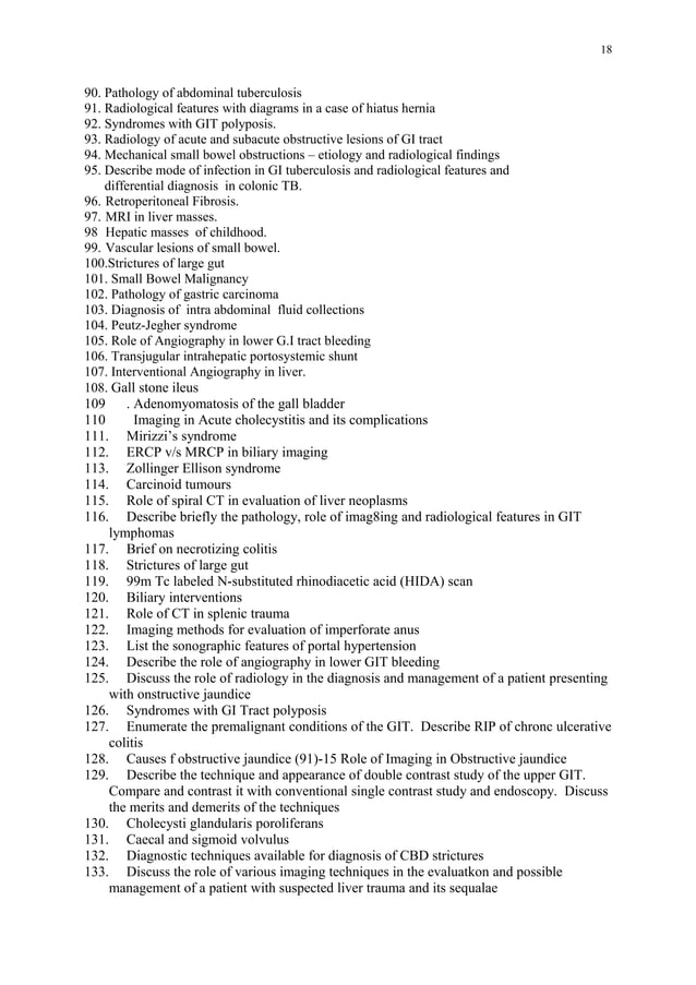 Radiology question bank