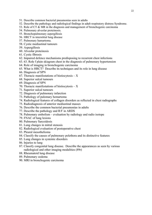 Radiology question bank