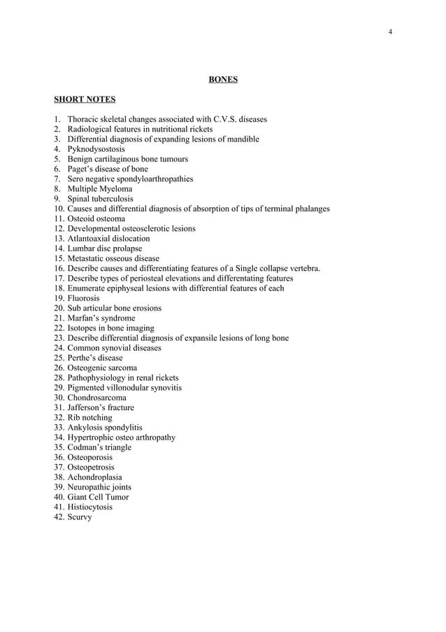 Radiology question bank
