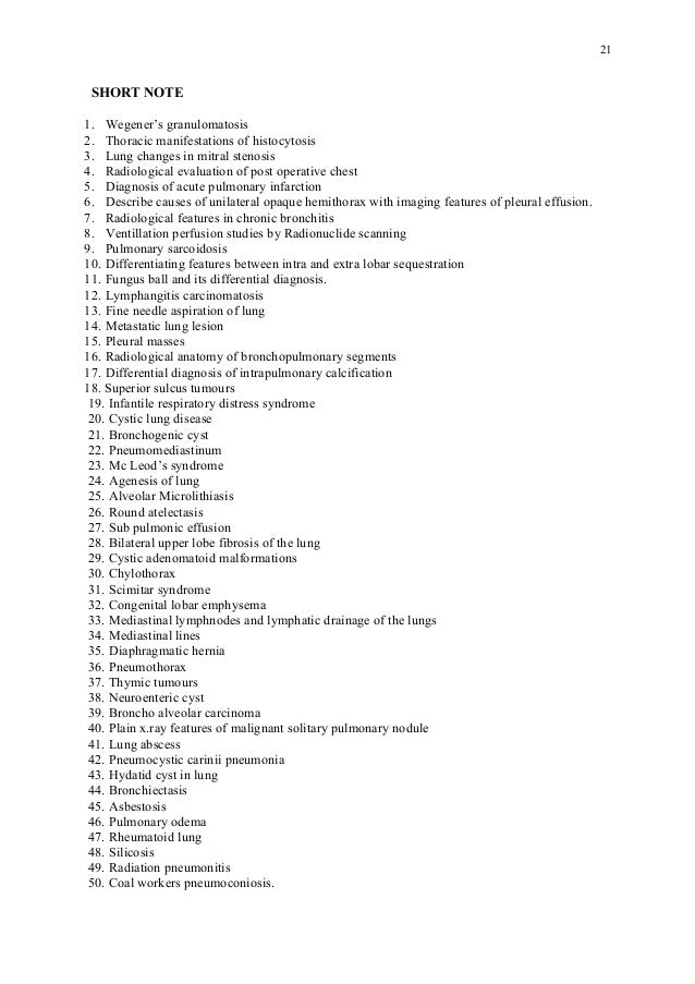 Radiology question bank