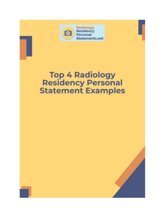radiology personal statement examples reddit